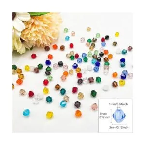 JEBBO 4800 cuentas de cristal de bicona de 0.11 pulgadas_4