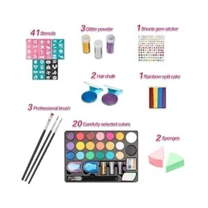 Maydear Kit de pintura facial para niños paleta de_2
