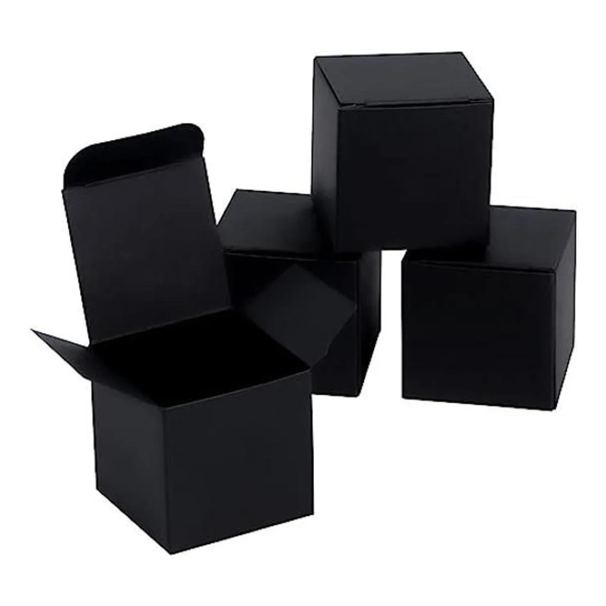NIGNYA Cajas de regalo negras de 2 x 2 pulgadas paquete_1