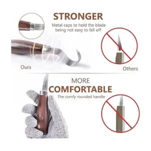 Kit de cuchillos de madera para principiantes juego de_5