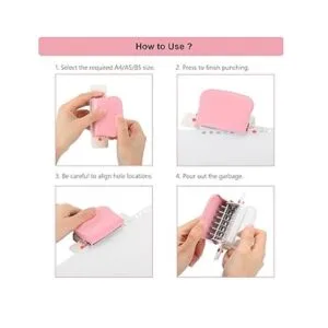 Punzones de papel perforador H9 agujeros A430 agujeros_3