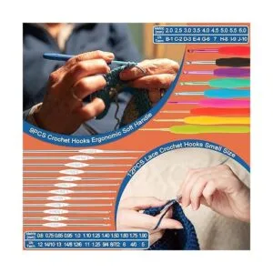 Coopay Kit de ganchillo para principiantes con hilo de 15_4