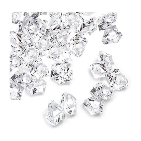 Jucoan 1000 cubitos de hielo falsos 3.3 lbs de 1 pulgada_1