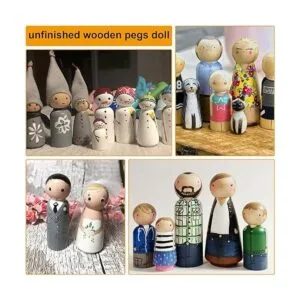 100 muñecas de madera con clavijas de madera sin terminar_4