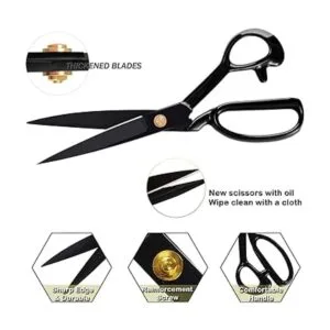 BIHRTC Tijeras de tela profesionales de 9 pulgadas_2