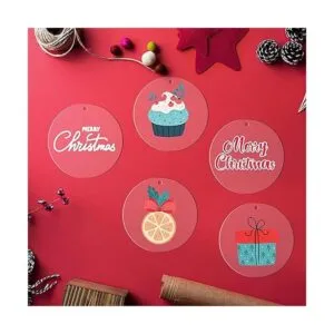 50 piezas de 4 pulgadas de acrílico en blanco para adornos_4