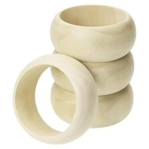 Brazalete grande de madera Penta Angel 6 piezas de 2.8_1