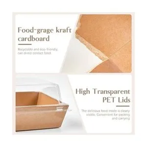 Paquete de 50 cajas de papel para charcutería con tapas_4