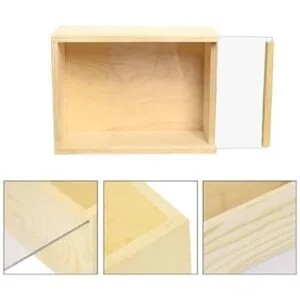 YCOSAN Paquete de 6 cajas de regalo de madera con tapa_3