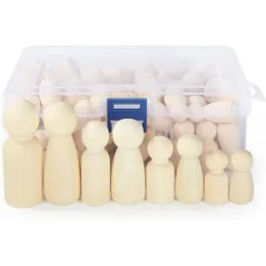 100 muñecas de madera con clavijas de madera sin terminar_3