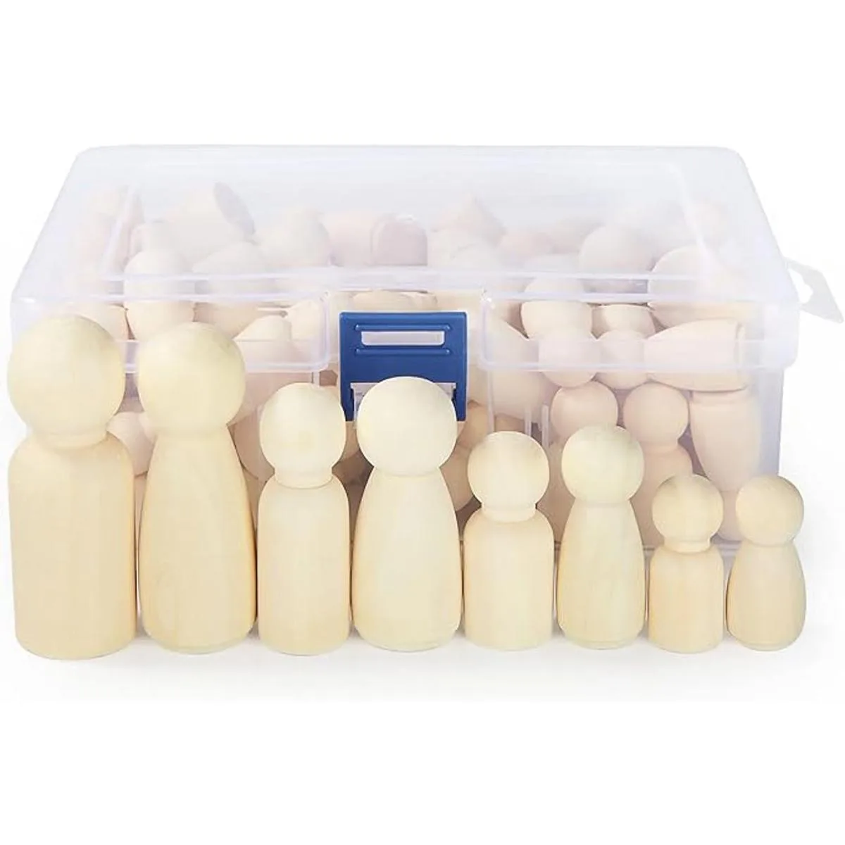 100 muñecas de madera con clavijas de madera sin terminar_3