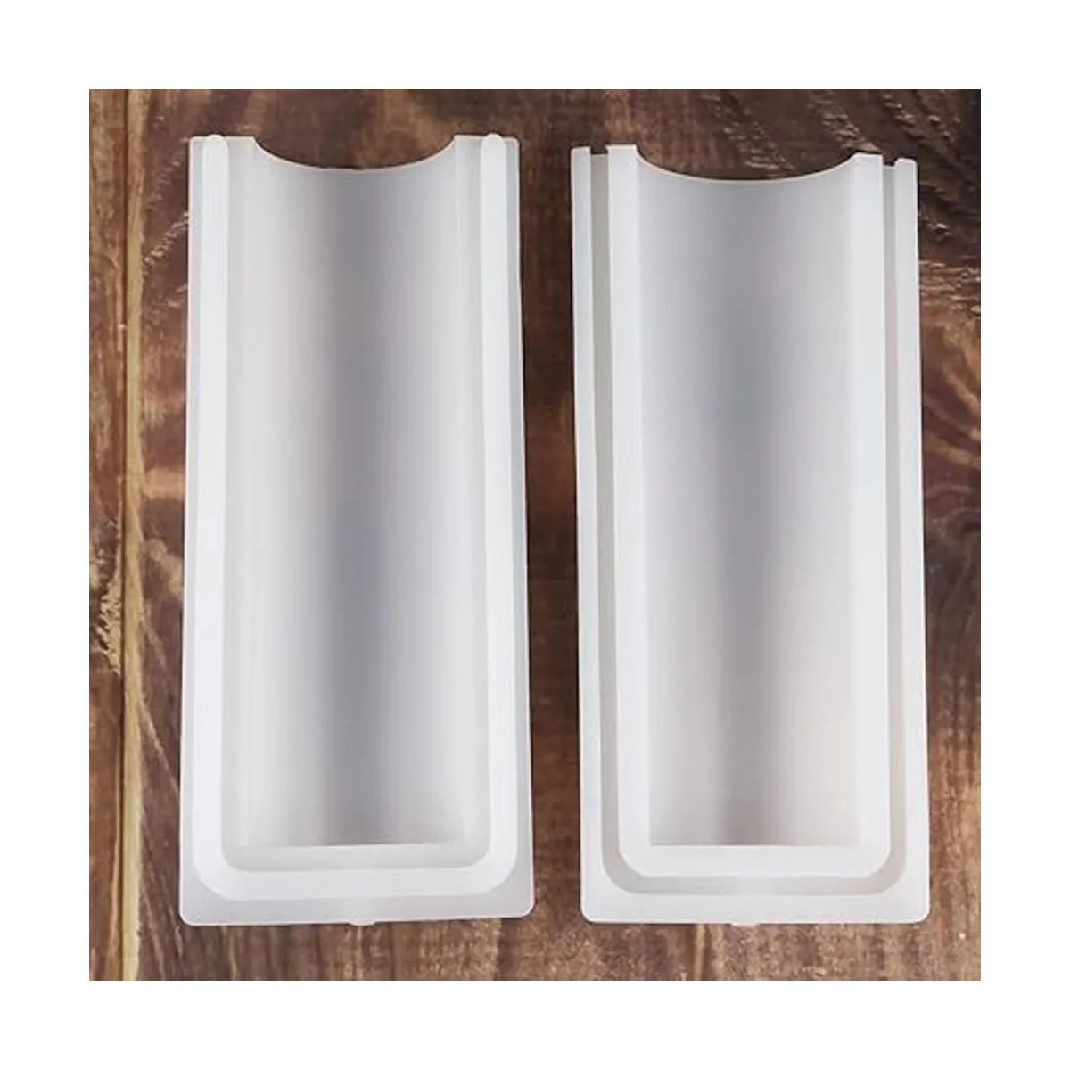 Sanbege Molde de jabón de tubo con clips molde de columna_4