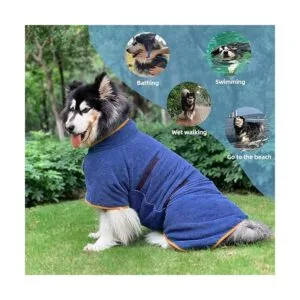 Toalla de baño para perros de secado rápido tela de_2