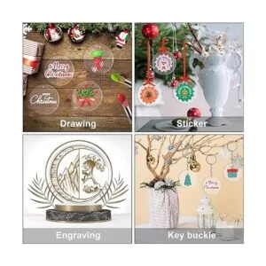 50 piezas de 4 pulgadas de acrílico en blanco para adornos_3