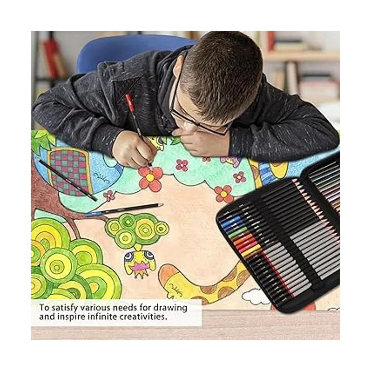 Tioucd 73 Pcs Drawing Kit Professional Art Supplies_7