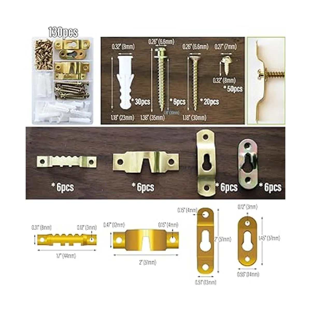 ANFU Kit para colgar imágenes herramienta de fijación de_3