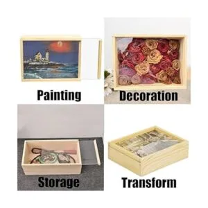 YCOSAN Paquete de 6 cajas de regalo de madera con tapa_6