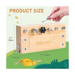 Tilhumt Montessori Juego de destornilladores para niños_5