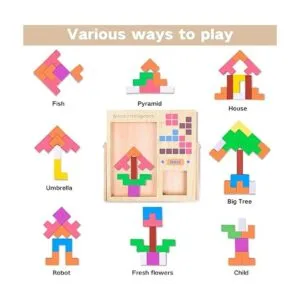 FFTROC Rompecabezas de madera para niños de 4 a 8 años 8_5