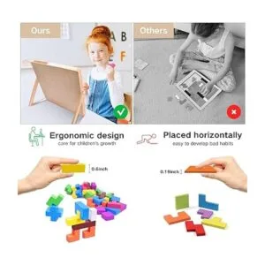 FFTROC Rompecabezas de madera para niños de 4 a 8 años 8_4