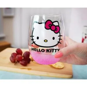 Sanrio Hello Kitty Vaso de vino sin tallo con parte_3