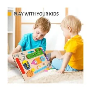 Montessori Tablero ocupado para niños pequeños juguetes_4