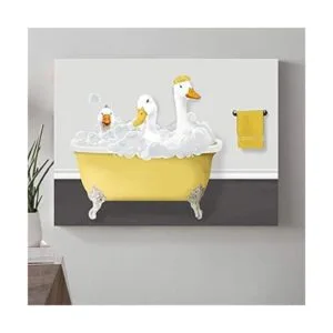 Genius Decor Arte moderno y divertido de pared para baño_2