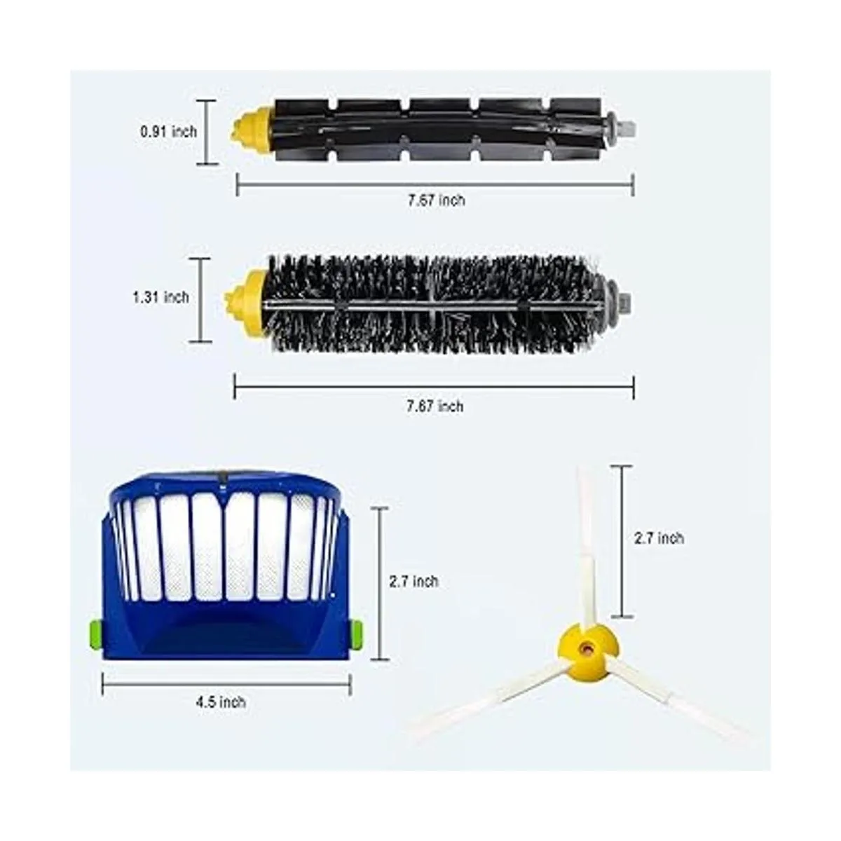 Rjnlsc Kit de piezas de repuesto para robot Roomba 600_6