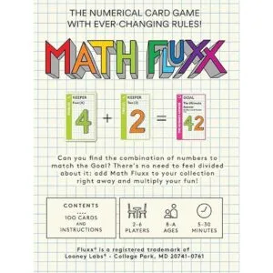 LOONEY LABS Juego de cartas de Math Fluxx Juegos de_5