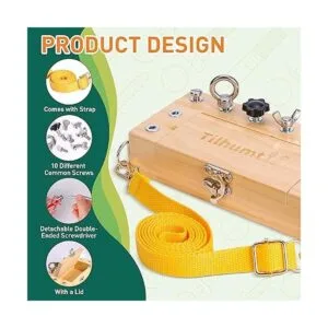 Tilhumt Montessori Juego de destornilladores para niños_2