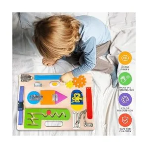 Montessori Tablero ocupado para niños pequeños juguetes_2