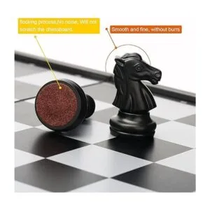 QuadPro Juego de tablero de ajedrez magnético 3 en 1 con_4