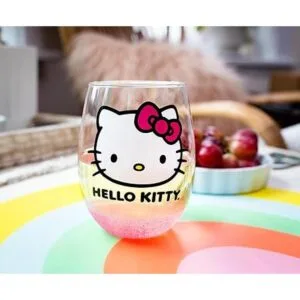 Sanrio Hello Kitty Vaso de vino sin tallo con parte_6