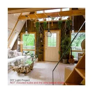 ALAISLYC Kit de 3 luces colgantes enchufables con_5