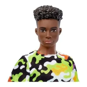 Barbie Ken Fashionistas Muñeca ancha cabello rizado_3