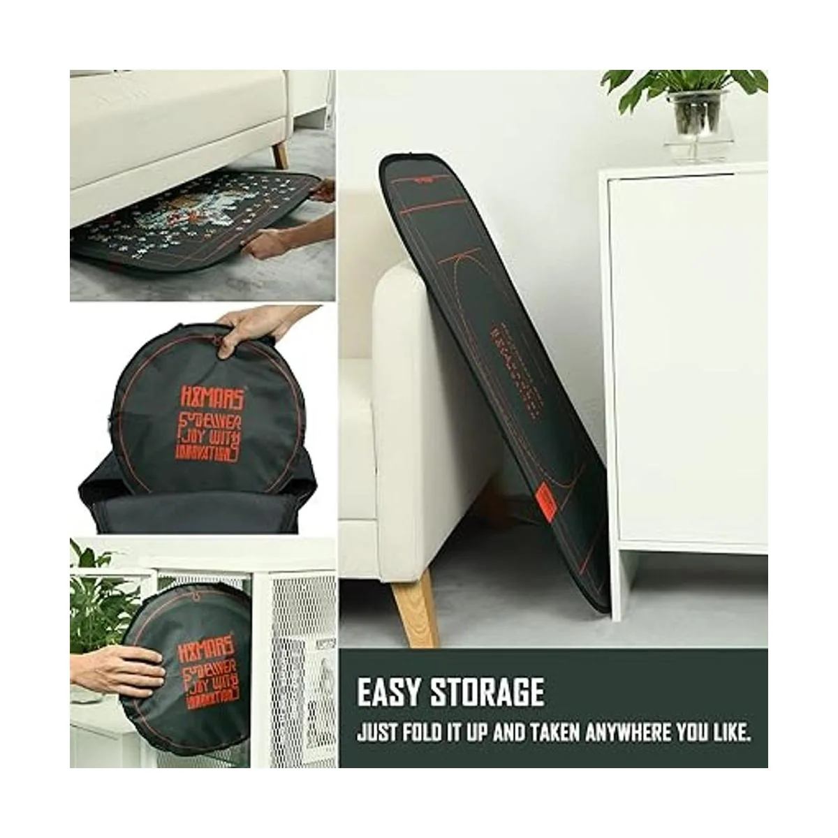 HXMARS Tablero de rompecabezas plegable tapete grande_6