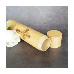 Juego de 4 tubos pequeños de urnas de dispersión de bambú_3