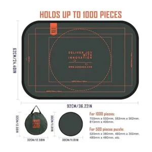 HXMARS Tablero de rompecabezas plegable tapete grande_3