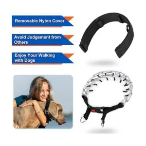 Supet Collar de punta de perro collar ajustable para_3