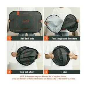 HXMARS Tablero de rompecabezas plegable tapete grande_4