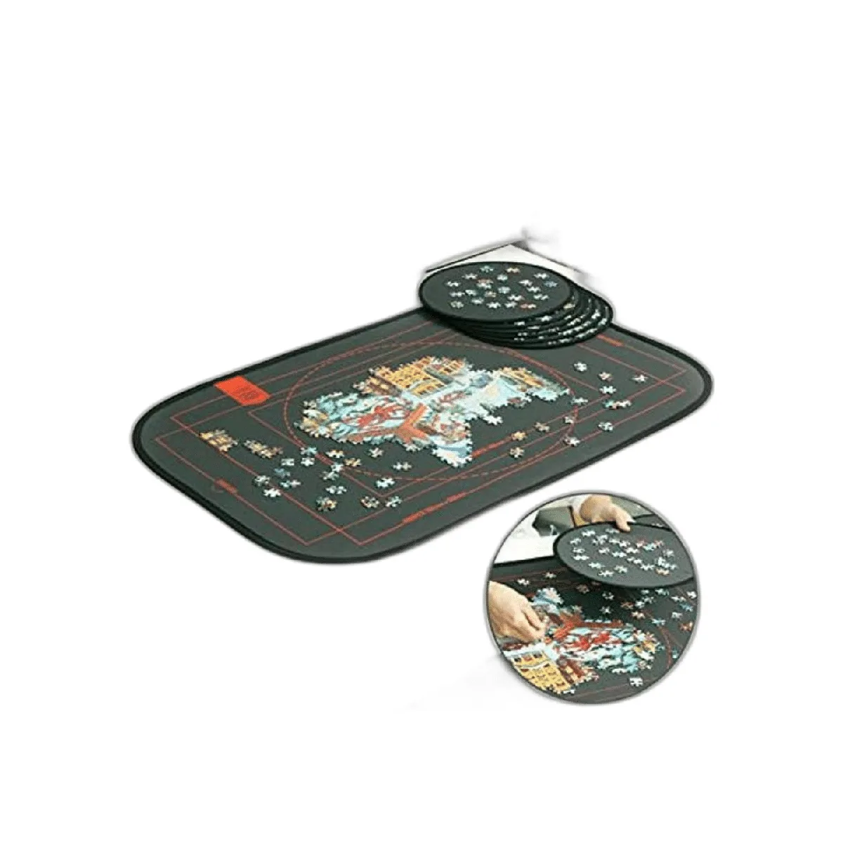 HXMARS Tablero de rompecabezas plegable tapete grande_1