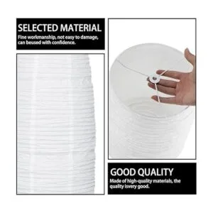 FERCAISH Lámpara de pie de papel de arroz plegable y_4