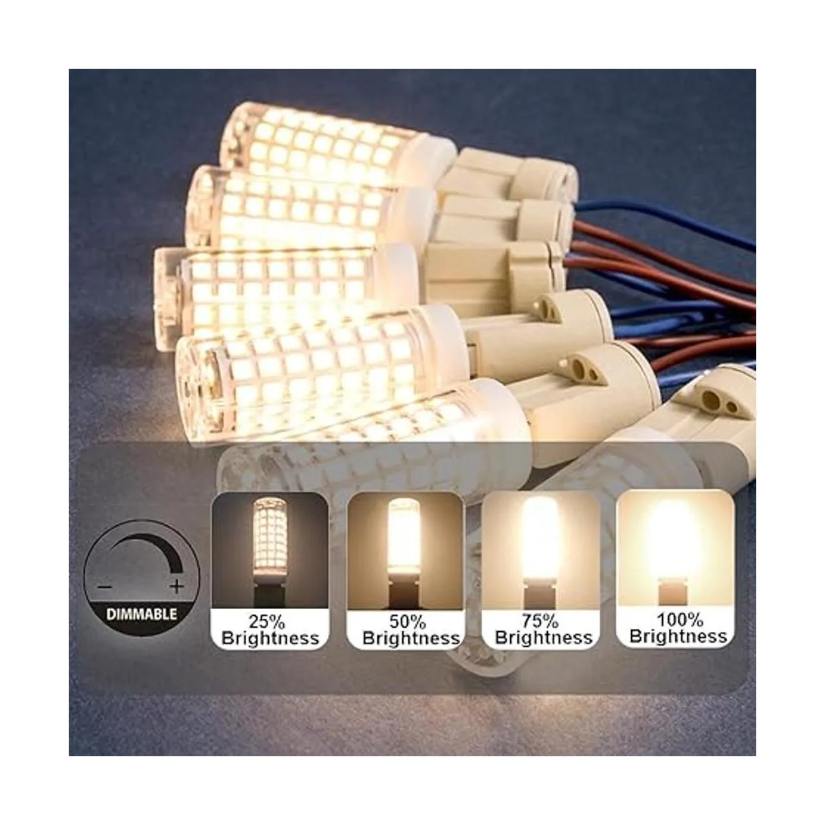 Yosenmi Bombilla LED G9 regulable de 5 W equivalente a_4