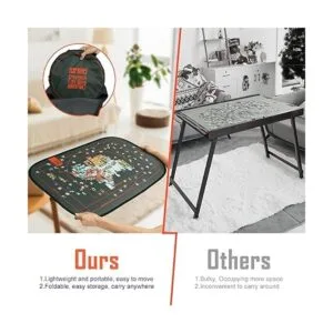 HXMARS Tablero de rompecabezas plegable tapete grande_5