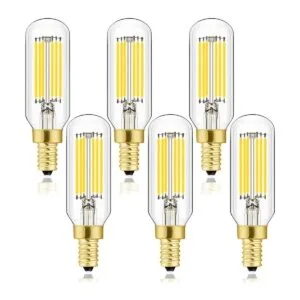 LEOOLS Bombilla LED E12 regulable de 6 W igual a 60 W luz_1