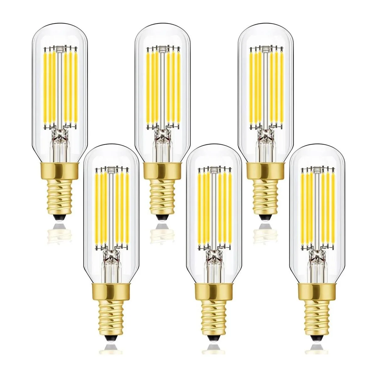 LEOOLS Bombilla LED E12 regulable de 6 W igual a 60 W luz_1