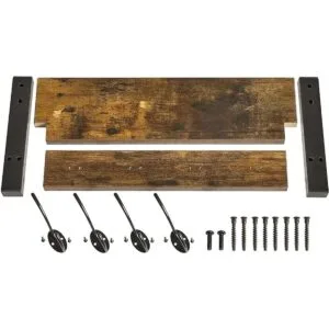 YMYNY Coat Rack Shelf Wall Mounted Coat Hooks Set of 2_6