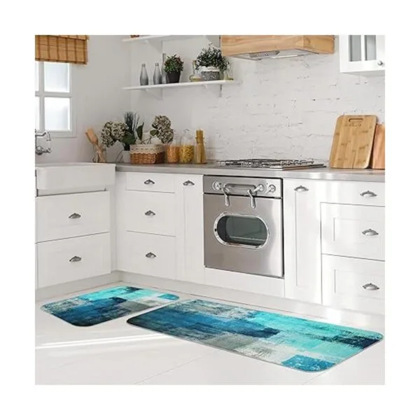 MAYHMYO Juego de 2 alfombras y tapetes de cocina color_6