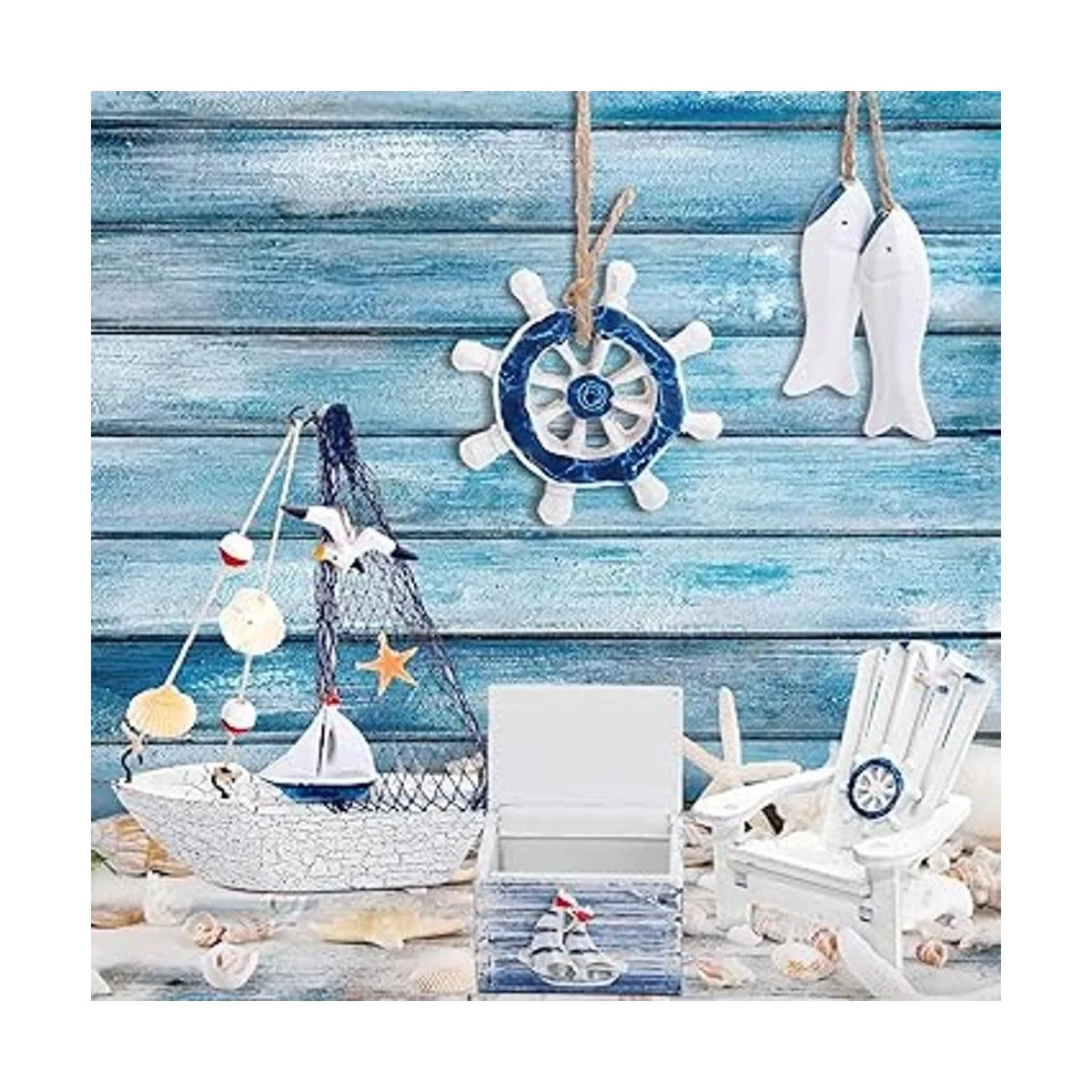 7 piezas Adirondack silla de playa caja de madera para_3