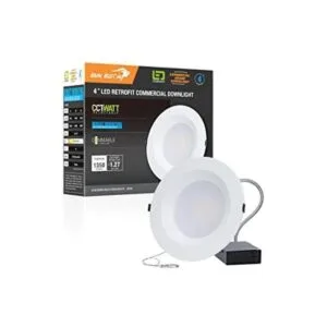 Downlight comercial LED empotrable de 4 pulgadas con caja_1